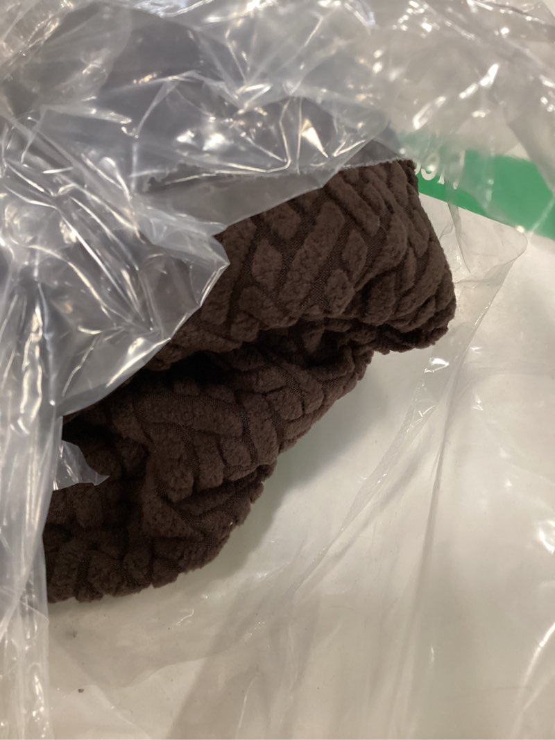 Condition photo showing Good Condition for Couch Cushion Covers for Sofa Couch Covers Wear-Resistant Universal Sofa Cover Washable Stretch for Sectional Slipcovers (Texture-Brown,Large Double Seat Cover) Texture-brown Large Double Seat Cover