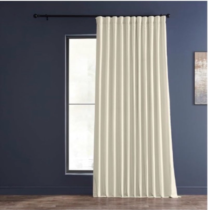 HPD Half Price Drapes Extra Wide Faux Silk Blackout Curtains 96 Inches Long for Bedroom & Living Roo