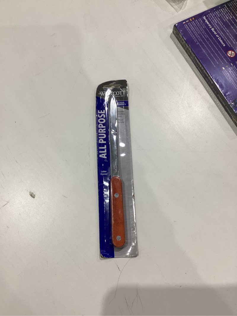 Condition photo showing New/Like New for Westcott 29691 All-Purpose Rosewood Handle Letter Opener, 9 in