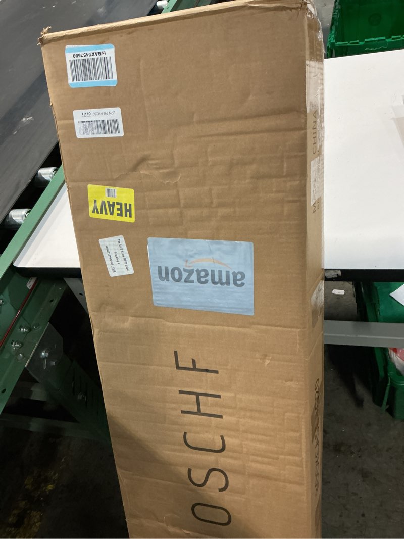 Condition photo showing New/Like New for 8-Cube Storage Shelf Bookcase - Wooden 4-Tier Floor Standing Open Bookshelf, Modern TV Stand up to 55 Inchs for Home and Office, Warm White 8-Cube Warm White