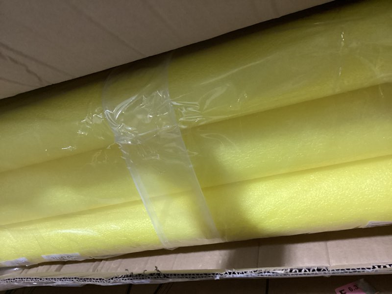 Hanaive Yellow 6 Pcs 40 x 3. 5 x 1 Inch Pipe Insulation Foam Tube Pre Slit Clamp Foam Noodles for Pa