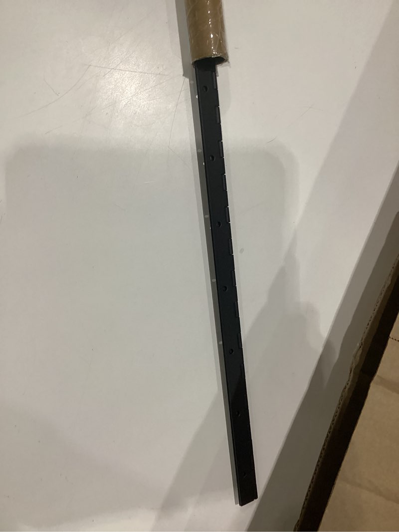 Condition photo showing As Is for 8 pack 8 inch piano hinge, heavy duty continuous hinge with holes for cabinets boat marine door, 304 stainless steel 0.04\" leaf thickness 1.2'' open width (black), incomplete