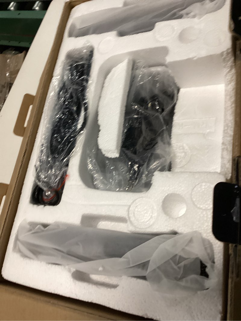 Condition photo showing Good Condition for rhm k666 karaoke machine with 2 uhf wireless mics & voice beautifier, 60w balanced audio, 8h playtime, built-in handle for backyard bbq, camping & outdoor events, bluetooth/aux/usb/pc support k666-gray mic