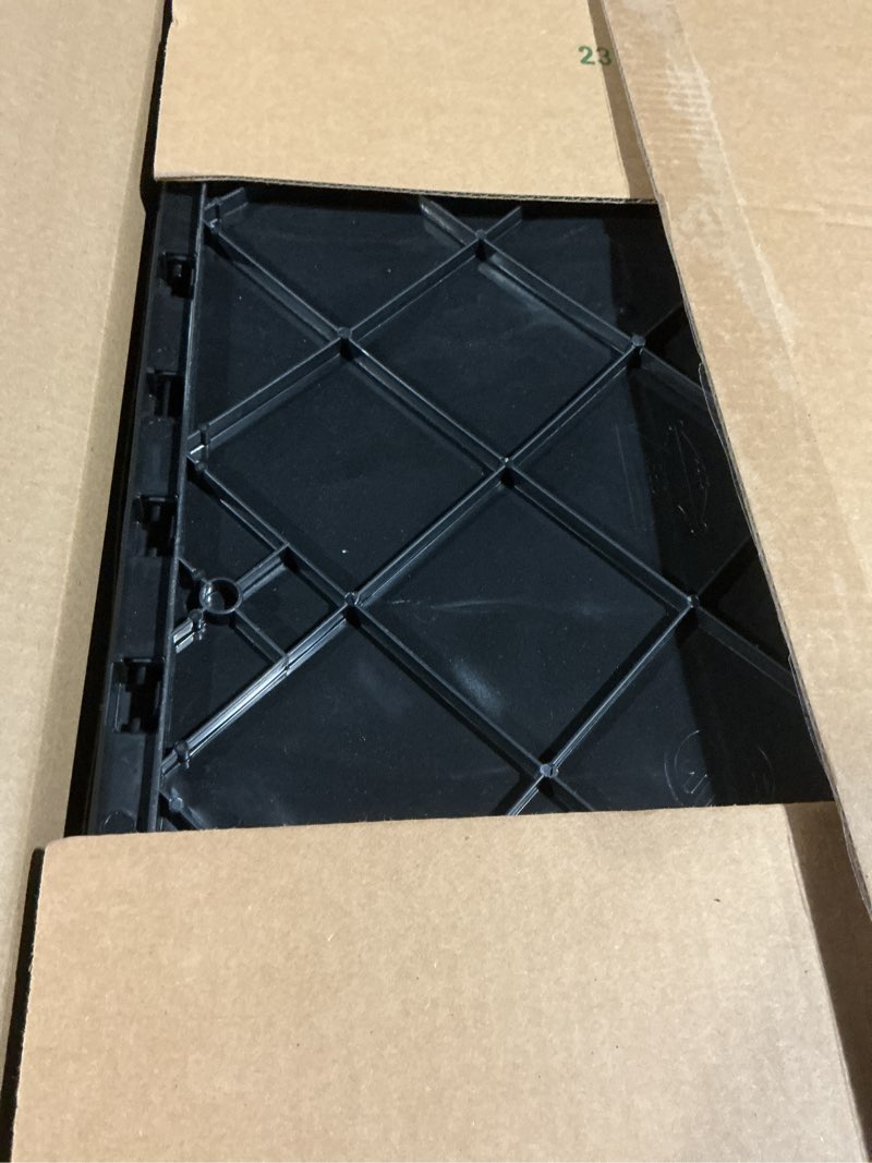 Condition photo showing Good Condition for CleverMade Collapsible Utility Crates-Obsidian 3pck 45L / 11 Gal holds 66 lbs - Stackable Containers Heavy Duty Capacity Crates Space-Saving Baskets Black (45L) - Utility Crate - Pack of 3