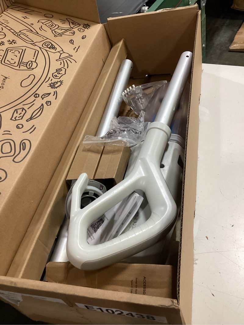 Condition photo showing As Is for inokraft 2-in-1 cordless handheld pool vacuum & hot tub cleaner, swap-on replaceable battery, high suction for above ground pools, spa vacuum with stick pump drain mode for silt & sand