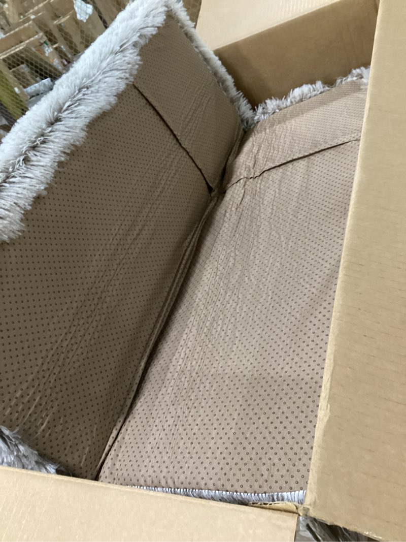 Condition photo showing As Is for Elevated Dog Bed and Mattress with Removable Washable Cover, Egg Crate Foam, Wooden Frame, Suitable for Pet Up to 50 lbs, Naturalwood M M_Weight Up to 50 lbs NaturalWood:1 Mattress+1 Bed Frame