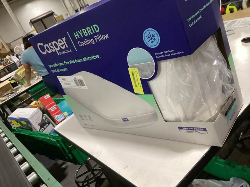 Condition photo showing New/Like New for the casper essential cooling hybrid pillow - standard