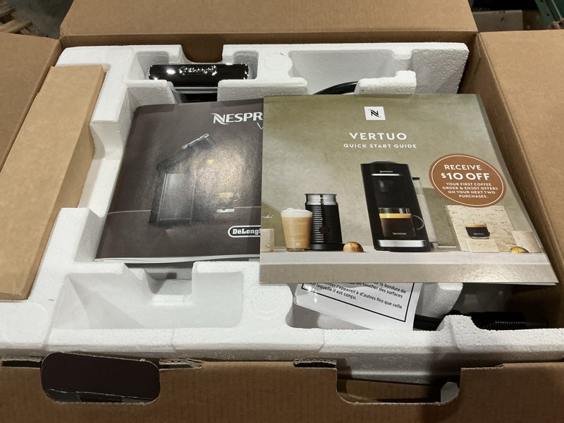 Condition photo showing Good Condition for nespresso vertuo coffee and espresso maker by de'longhi - graphite metal