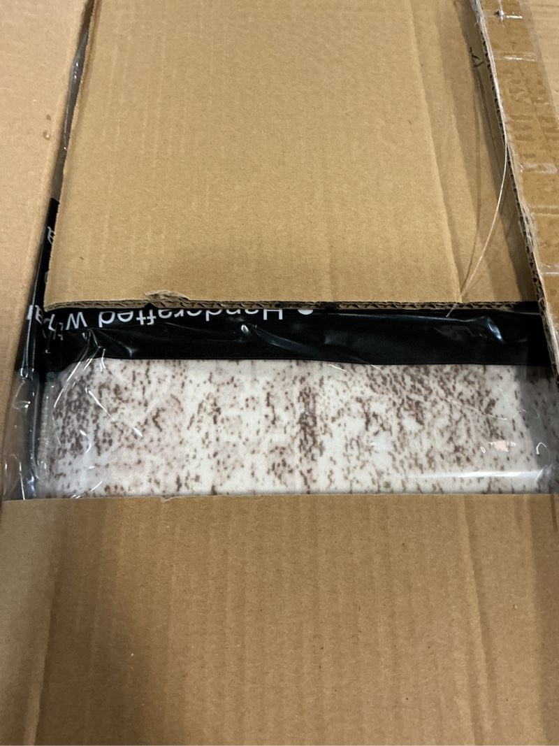 Condition photo showing New/Like New for washable area rug 8x10, large soft rugs for living room vintage area rugs for bedroom dining room non-slip stain resistant brown under table rug brown 8' x 10' (rectangular)