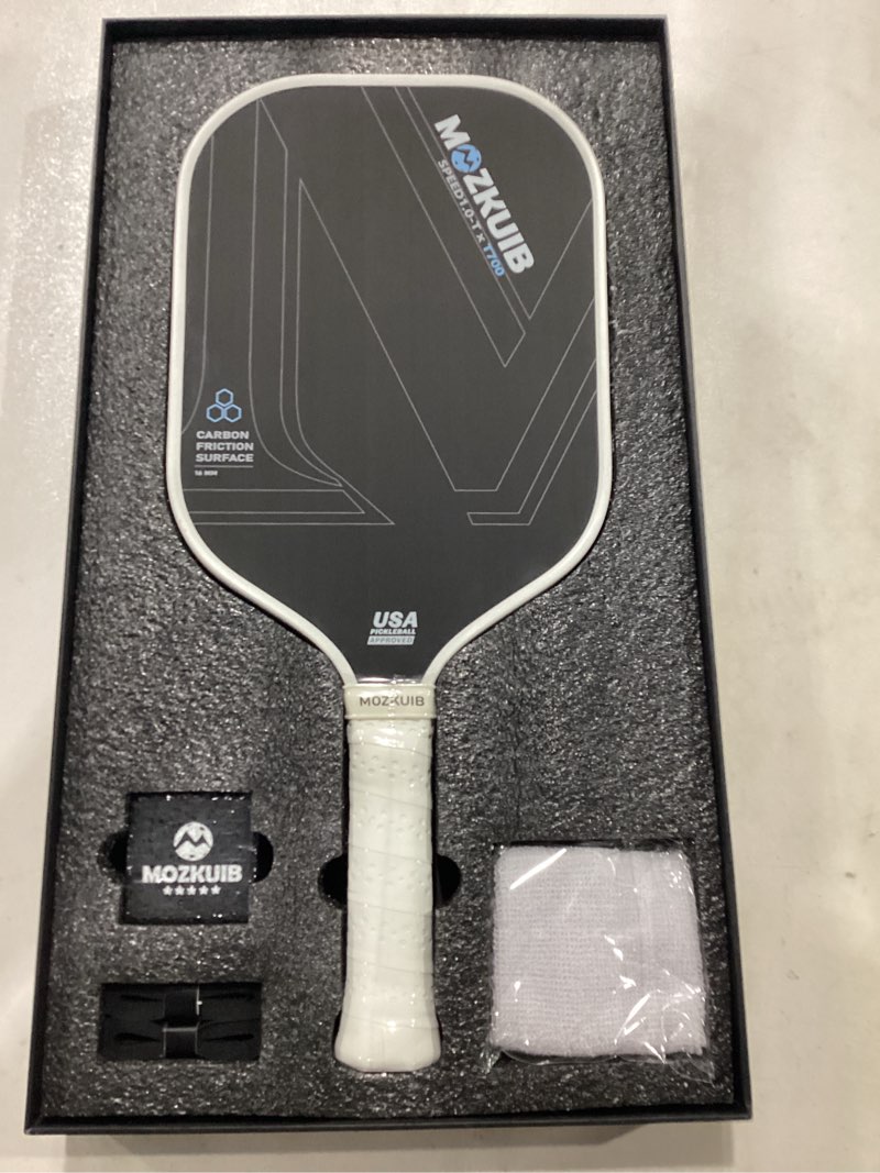 MOZKUIB Pickleball Paddle, Premium T700SC Carbon Fiber Surface, 7.8oz Lightweight & High-Performance