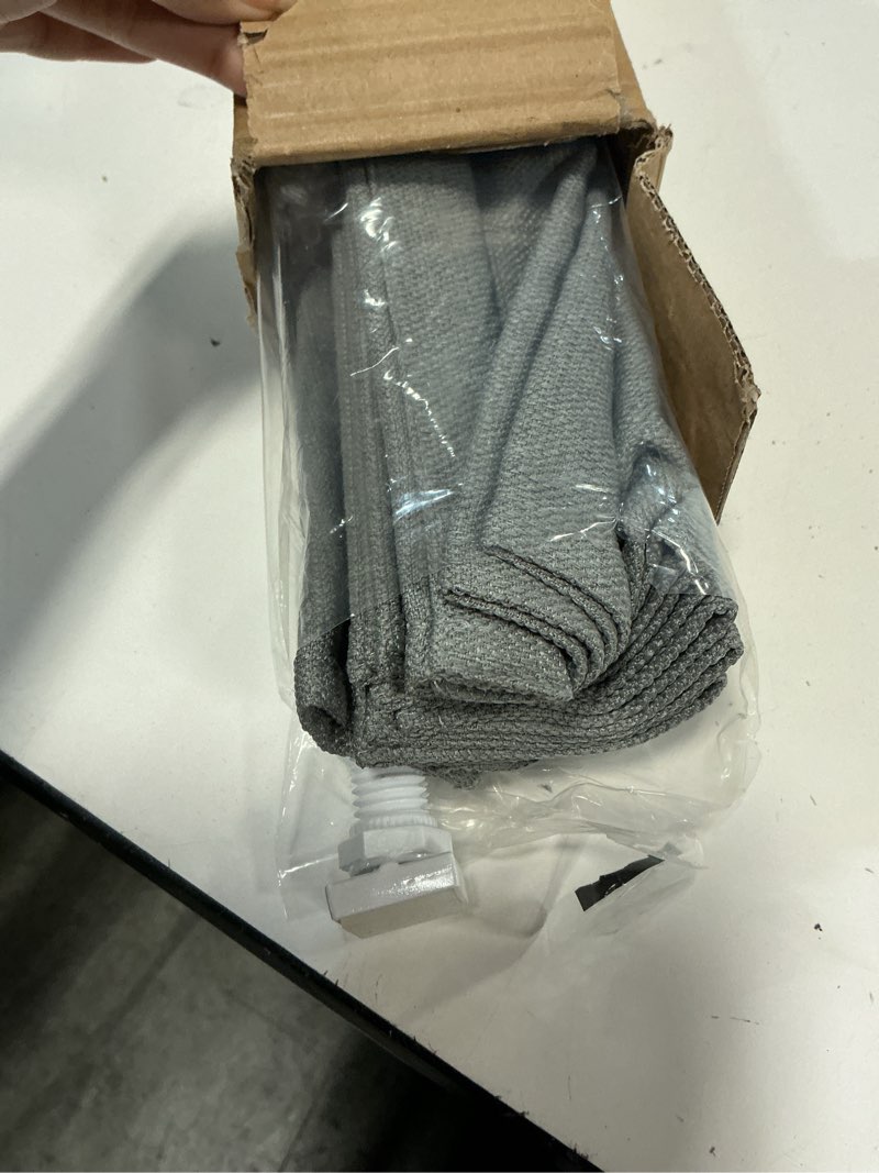 Condition photo showing Good Condition for lazblinds no drill roman shades, light filtering, 32" w x 64" h, grey | cordless light filtering window shades with uv protection, polyester fabric for bedroom & living room light filtering - grey 32"w x 64"h
