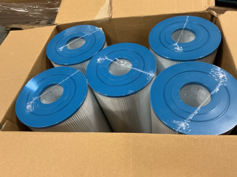 Condition photo showing New/Like New for 71825 Replaces Hot Springs Spa Filters, Compatible with Watkins 31489, Unicel C-6430, Pleatco PWK30, Filbur FC-3915, P/N0969601, 73178, 73250, 30 sq.ft.Pleated Fabric Filter Media 5 Pack