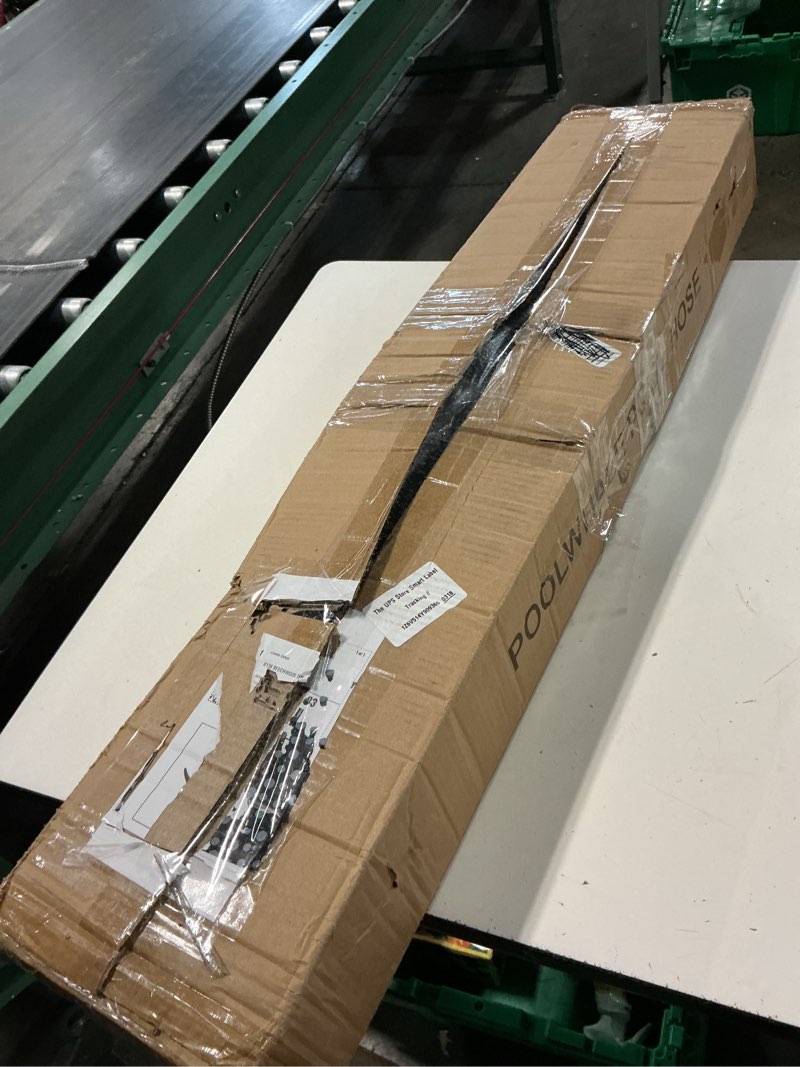 Condition photo showing New/Like New for u.s. pool supply pool vacuum hose, 8 piece pool hose set - 40" blue flexible spiral wound connector sections with 1.5" male & female cuff ends, replacement fits most inground automatic cleaner brands