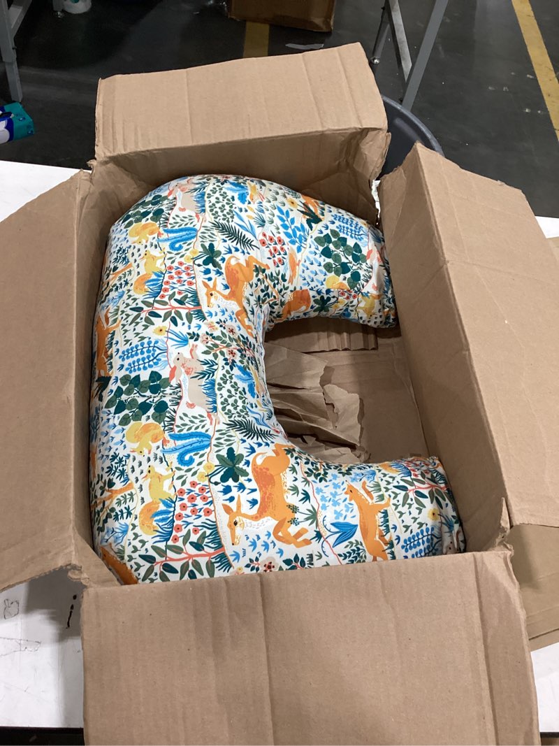 Condition photo showing Good Condition for boppy nursing pillow - firm, ergonomic u-shaped bottle and breastfeeding pillow with high lift for comfort and support, spacious surface - colorful forest animals new nursing pillow colorful forest animals