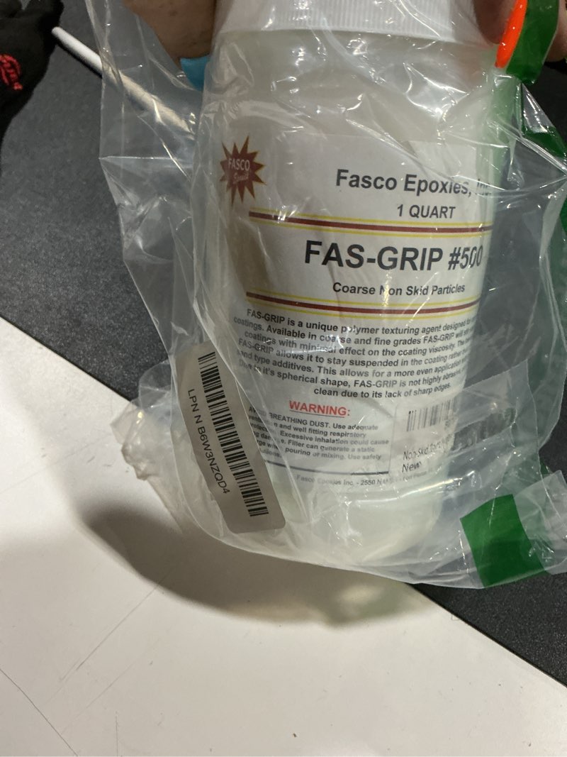 Condition photo showing Good Condition for Non-Skid Paint Additive - Quart for 5 gallons - COARSE Anti-slip Particles Fas-Grip