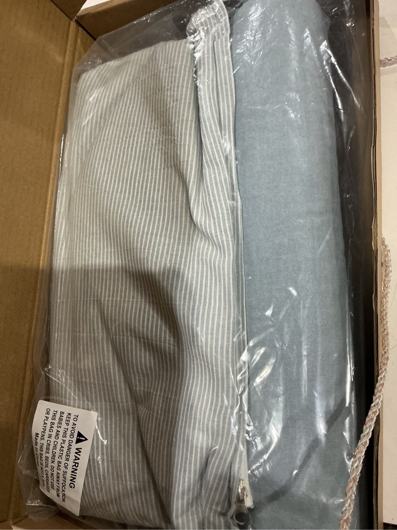 Condition photo showing Good Condition for 2-in-1 detachable innovative buckwheat pillow, 3 modes: skin-friendly, breathable, curve-fitting, 3-point support for neck/shoulder/head, aids joints, deep sleep, multi-protects cervical spine misty blue