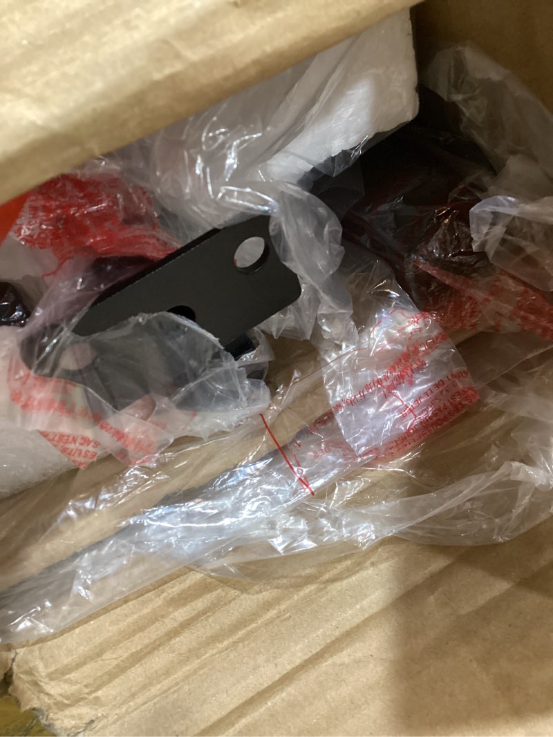 Condition photo showing As Is for roil 14 inch full size bed frame with headboard hole and round corner legs mattress retainers 3500lbs heavy duty steel slats no box spring needed platform noise-free underneath storage full 14 inch