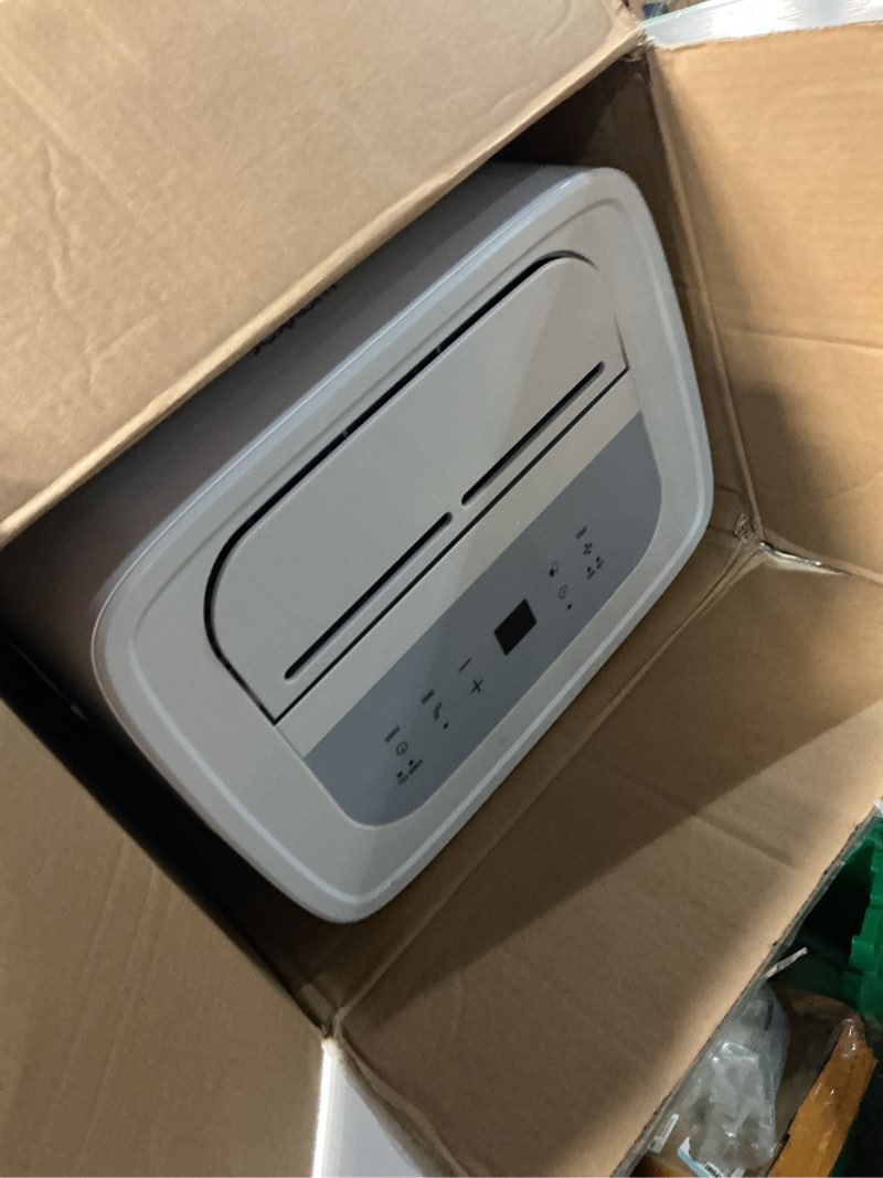 Condition photo showing As Is for waykar 80 pints 2025 energy star dehumidifier for spaces up to 5,000 sq. ft for basement and home, large room with drain hose and 1.14 gallons water tank 80 pints 5000 sq. ft
