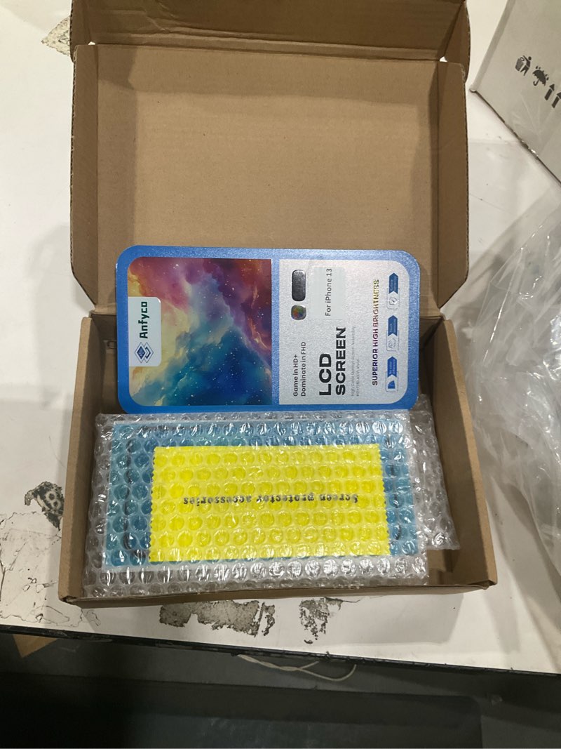Condition photo showing Good Condition for for iphone 13 screen replacement kit,6.1" lcd display 3d touch digitizer assembly with repair tools, screen protector, frame adhesive (model a2482, a2631, a2633, a2634, a2635)