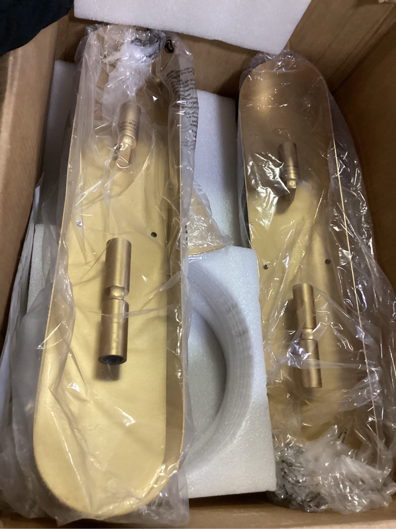 Condition photo showing As Is for Modern Gold Wall Sconces for Living Room, Marble Sconce Wall Light Fixtures for Bedroom, Alabaster Sconce Lighting for Entryway Bathroom, 1 Pack (Only Base) 