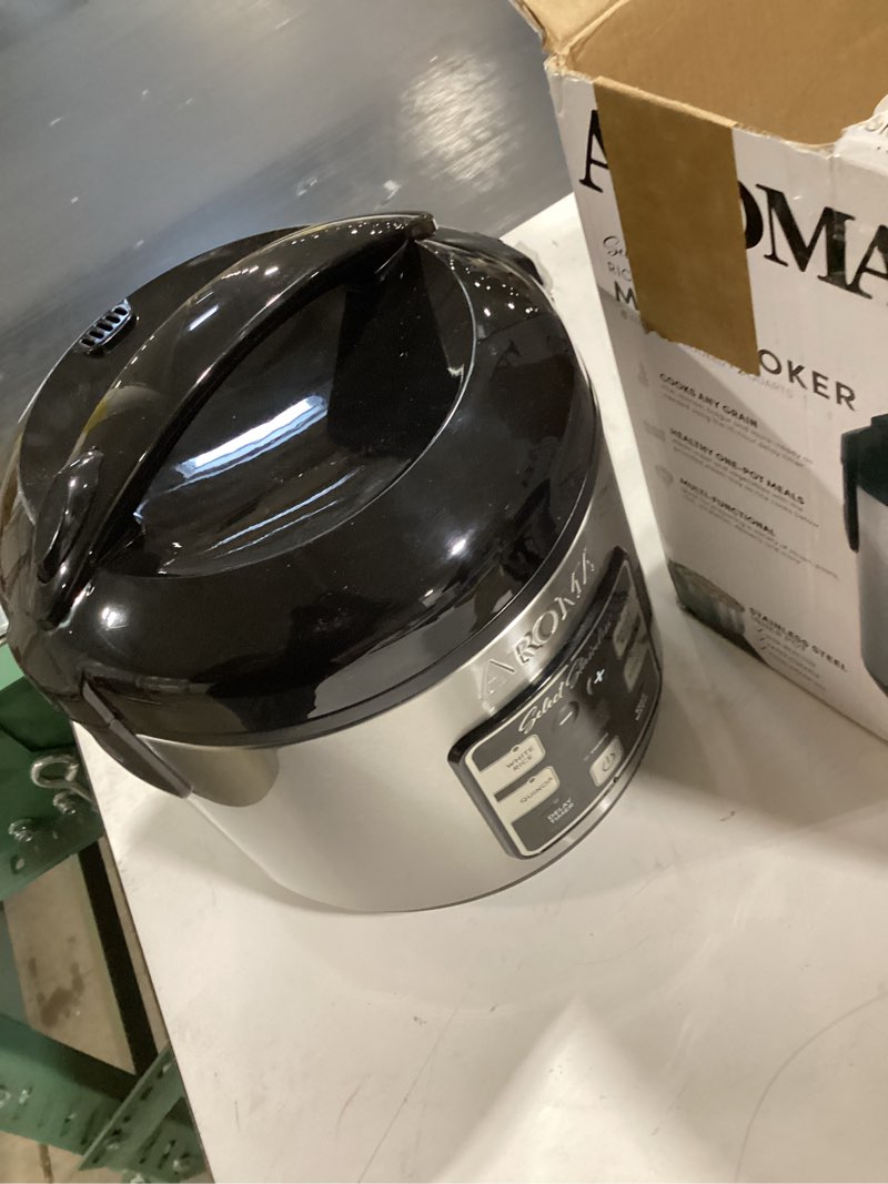 Condition photo showing Good Condition for aroma® select stainless® rice cooker, 4-cup (uncooked) / 8-cup (cooked), stainless steel inner pot, 