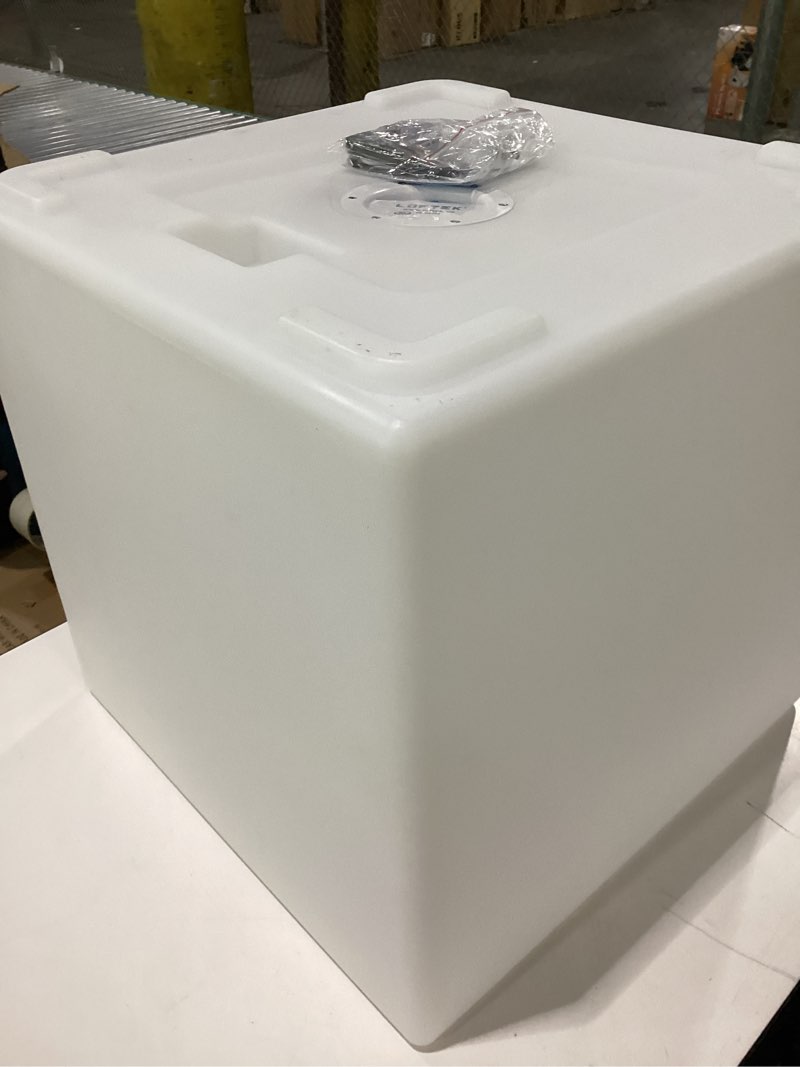 loftek 20-inch led lighted cube table, large cube chair light, 16 rgb colors glowing cube seat w/rem