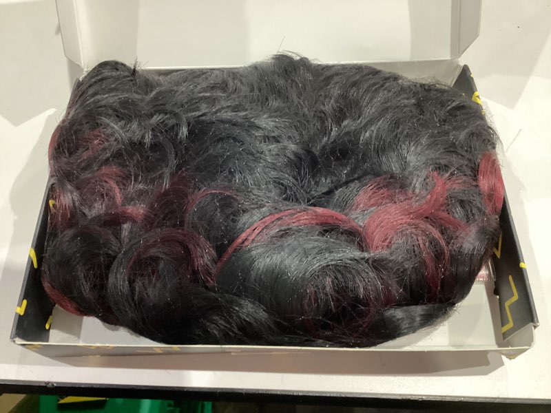 Condition photo showing Good Condition for Short Wine Red Pixie for Black Women Short Wigs for Black Women Natural Black and Burgundy Pixie Cut for Women 1B/99J Women Wigs (Black Mixed Wine Red)