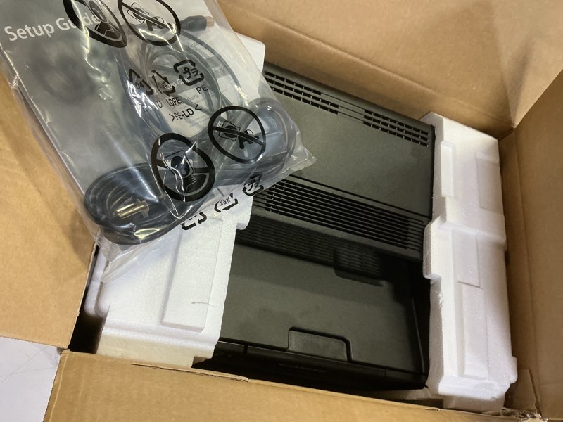 Condition photo showing As Is for Canon - imageCLASS LBP122dw Wireless Black-and-White Laser Printer - Black