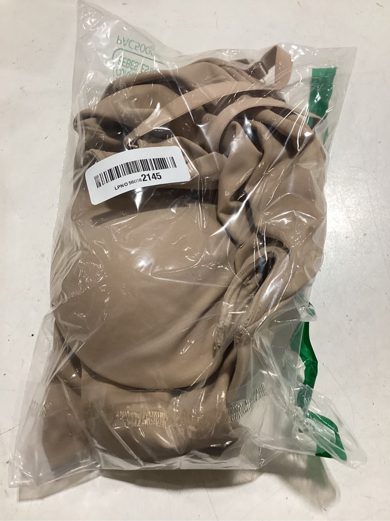 Condition photo showing Good Condition for shapeshe strapless shapewear for women backless bodysuit tummy control built-in bra low back deep u plunge body shaper medium tan