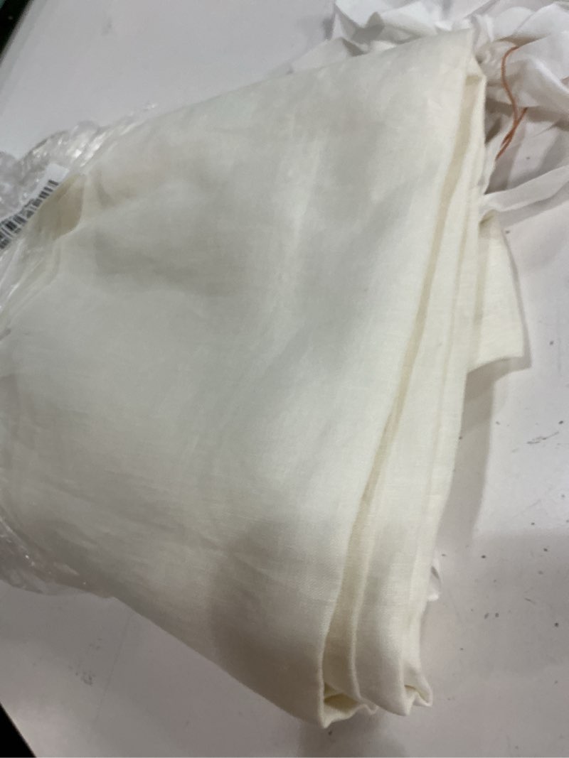 Condition photo showing New/Like New for european linen curtain - single panel, 48x84, ivory