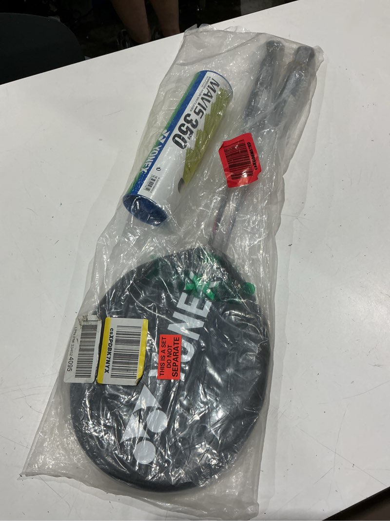 Condition photo showing Good Condition for yonex zr 100 light badminton combo (set of 2 yonex zr 100 light aluminum badminton racquet with full cover red/red + mavis 350 shuttlecock pack of 6) | aluminum badminton racquet with full cover, mavis 200i shuttlecock pack of 6