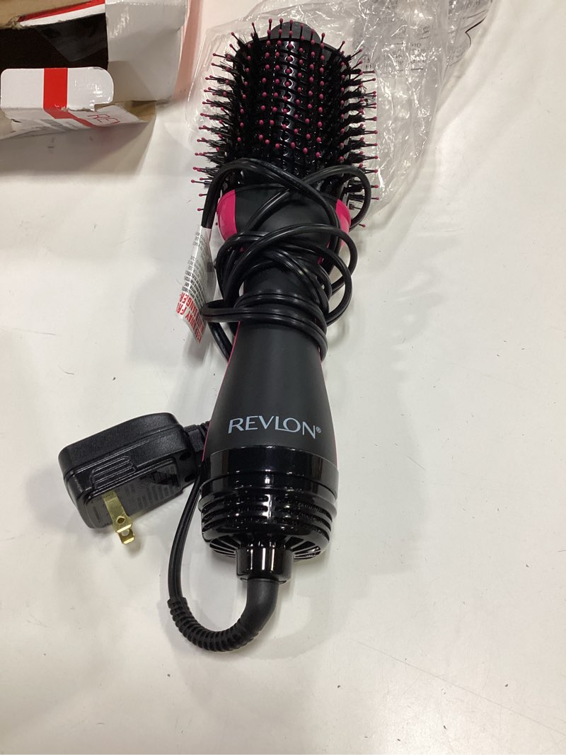 Condition photo showing As Is for revlon one-step volumizer hair dryer and styler – easy salon-style blowouts – less frizz, more shine, and reduced heat damage, for all hair types and lengths (black) black 1.0 volumizer