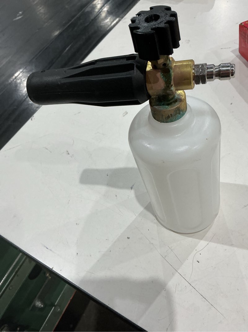 Condition photo showing As Is for surfacemaxx 3700-psi 1/4-in foam cannon for pressure washers