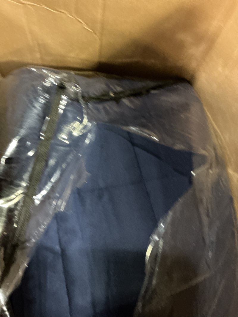 Condition photo showing Good Condition for CYMULA Weighted Blanket for Adults (25lbs 80"x87" King Size) - Cooling Breathable Heavy Blankets for Summer Winter - Ultra Microfiber Soft Comfort Blanket with Glass Beads - Gifts for Men/Women Navy 80" x 87" 25lb