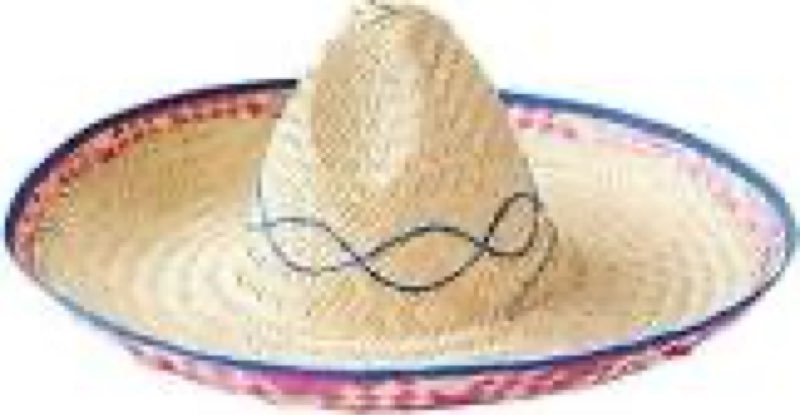 rubie's costume co embroidered straw sombrero costume one size brown