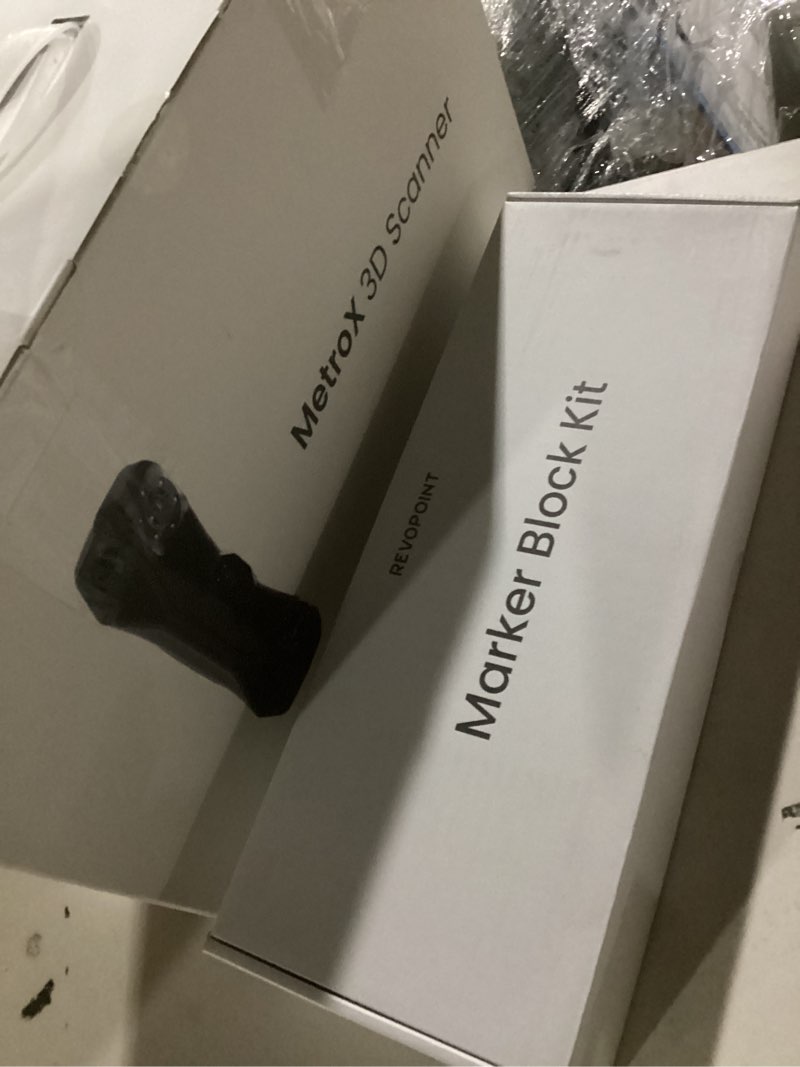 Condition photo showing New/Like New for revopoint metrox pro 3d scanner for 3d printing, industrial-grade precision 0.01mm, 30+15 blue laser scan, full color scanning, for reverse engineering & automotive modeling, advanced revo metrox pro advanced