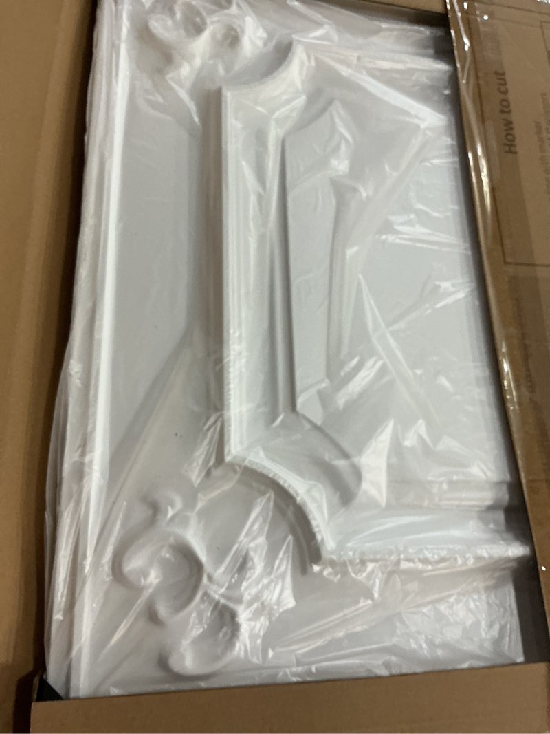 Condition photo showing New/Like New for art3d drop ceiling tiles 24x24 in white (12-pack, 48 sq.ft), wainscoting panels glue up 2x2 12pcs 24"x24" classical white