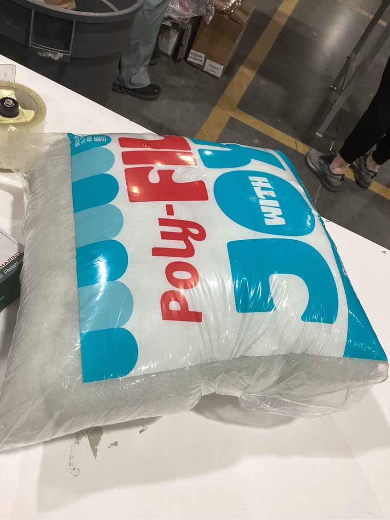 Condition photo showing New/Like New for Fairfield The Original Poly-Fil, Premium Polyester Fiber Fill, Soft Pillow Stuffing, Stuffing for Stuffed Animals, Toys, Cloud Decorations, and More, Machine-Washable Poly-Fil Fiber Fill, 32-ounce Bag 32 oz White