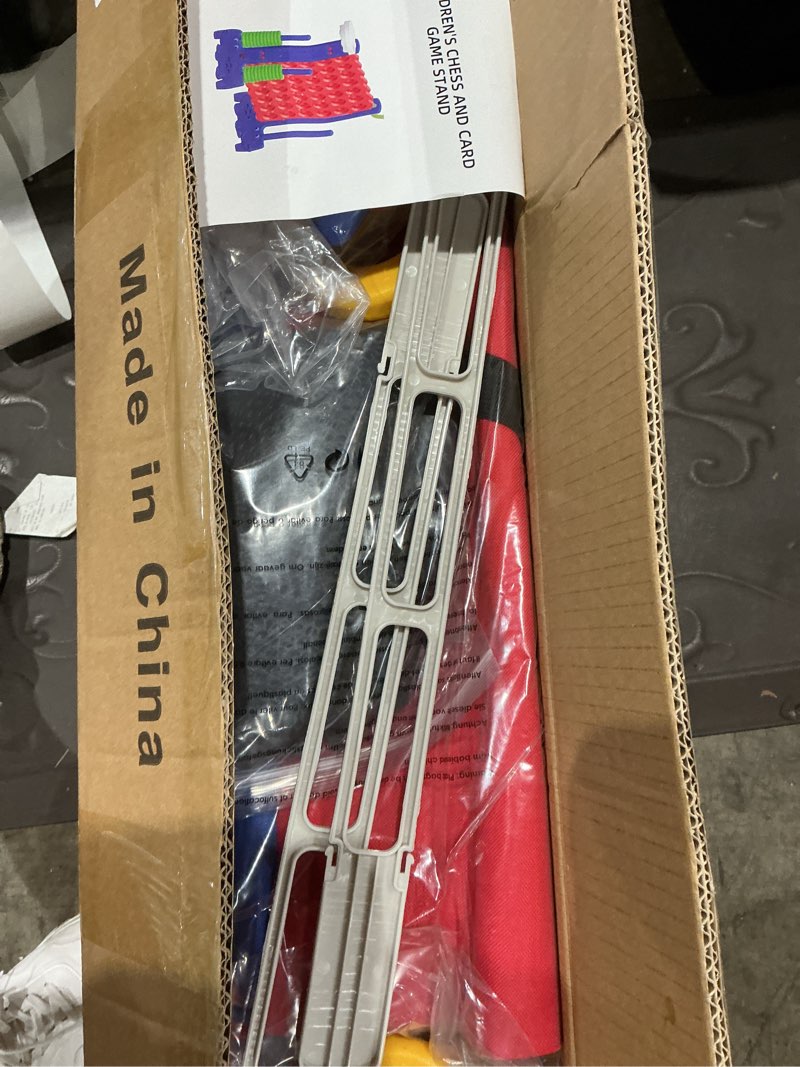 Condition photo showing Good Condition for giant 4 row game with carrying bag and mesh fabric .giant 4-to-score game set suitable for indoor and outdoor holiday parties and family gatherings.? blue red?