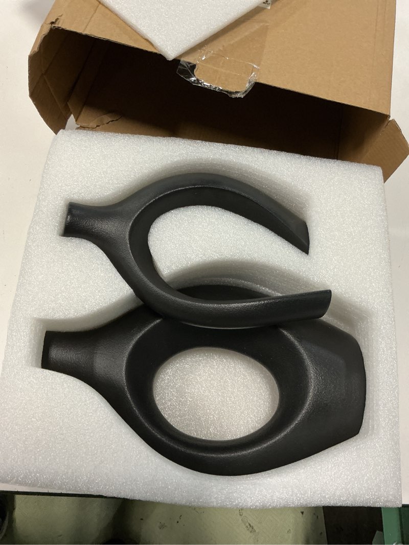 Condition photo showing Good Condition for lvases snuggle hollow modern ceramic vase set of 2, mid century nordic aesthetic decorative vase decorative vases for home table decor (matte black w 6.8" x h 11") extra large matte black