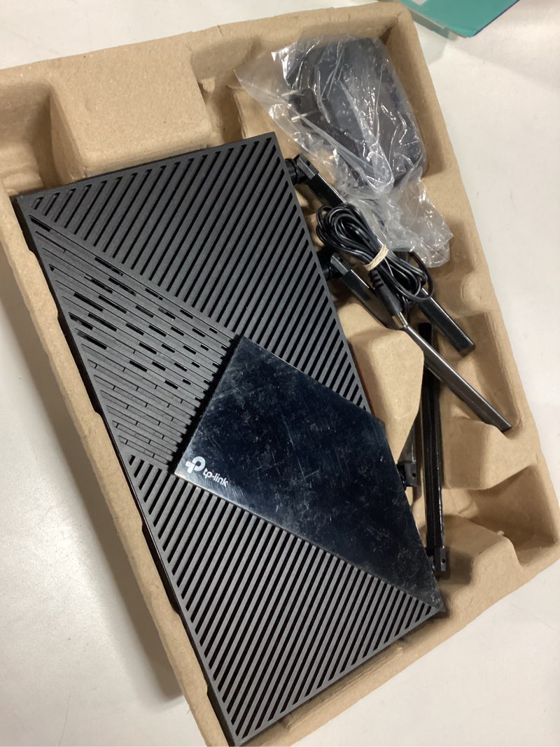 Condition photo showing As Is for TP-Link AX1800 WiFi 6 Router V4 (Archer AX21) – Dual Band Wireless Internet, Gigabit, Easy Mesh, Works with Alexa - A Certified for Humans Device, Free Expert Support WiFi 6, Dual-Band AX1800