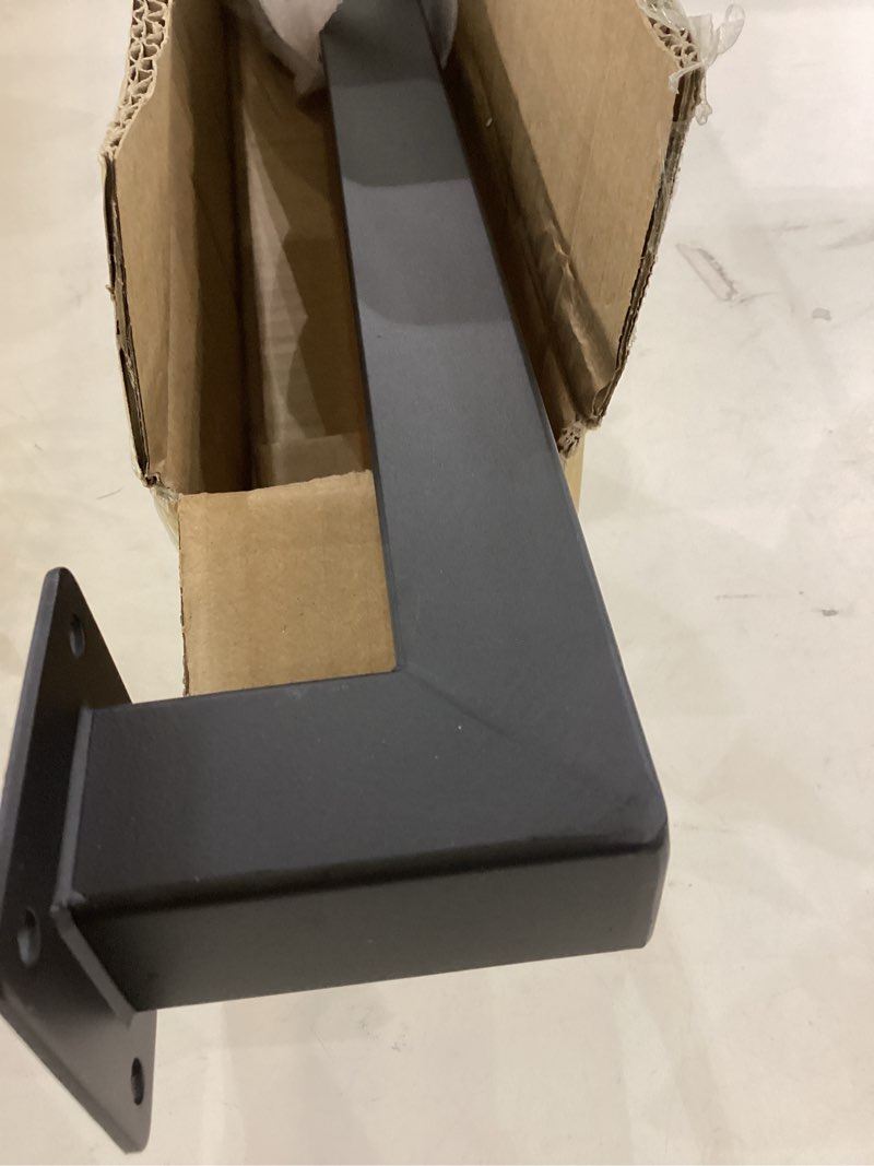 Condition photo showing New/Like New for stair railing indoor - handrails for stairs, 2ft black metal staircase hand rails/modern wrought iron handrail, industrial wall mounted handrails outdoor for loft porch deck