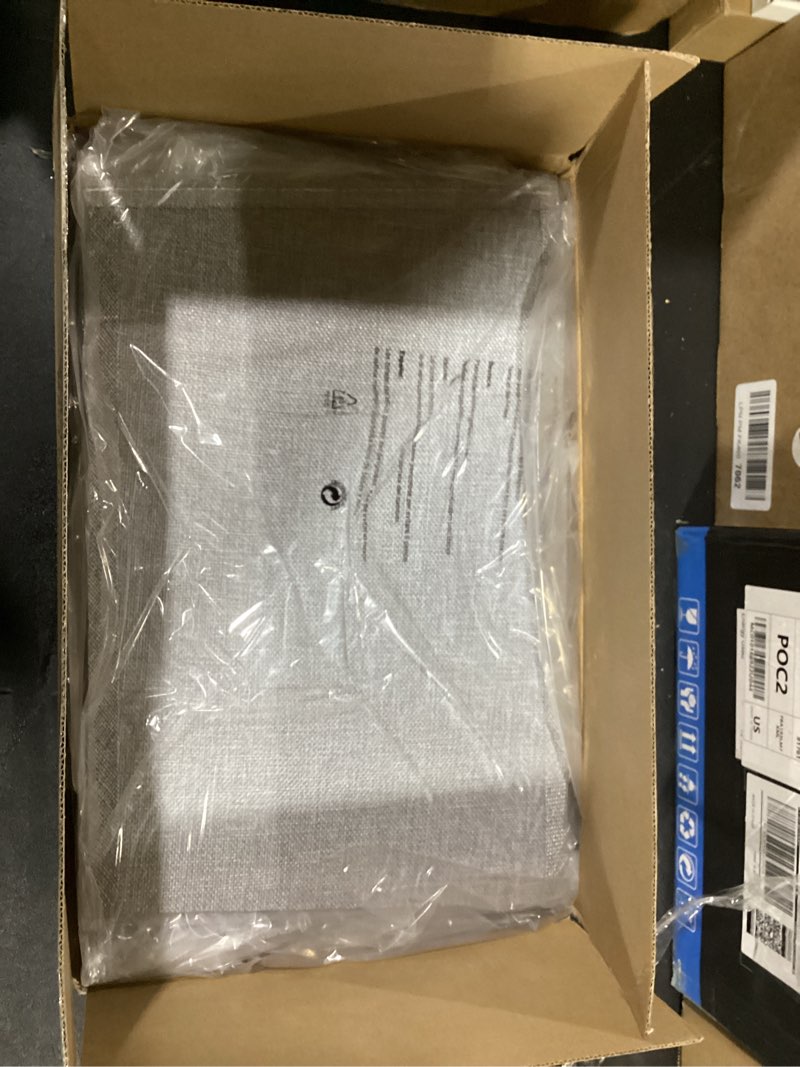 Condition photo showing New/Like New for T Shape Lampshades Set of 2, Natural Linen Lampshade Top L13.78'' x W7.5''xBottom L15.75''xW9.45''*High 10.24", Easy Assembly Replacement Shades for Table Lamps Floor Lamps Gray