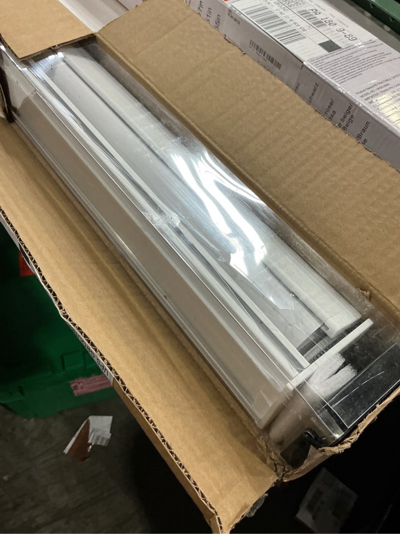 Condition photo showing New/Like New for AOSKY Blackout Roller Shades Cordless Blinds for Windows, Free-Stop Shades with Valance, Thermal Insulated Fabric, UV Protection, Natural Woven Blinds for Home and Office (36.5" W x 72" H, White) White 36.5"W x 72"H