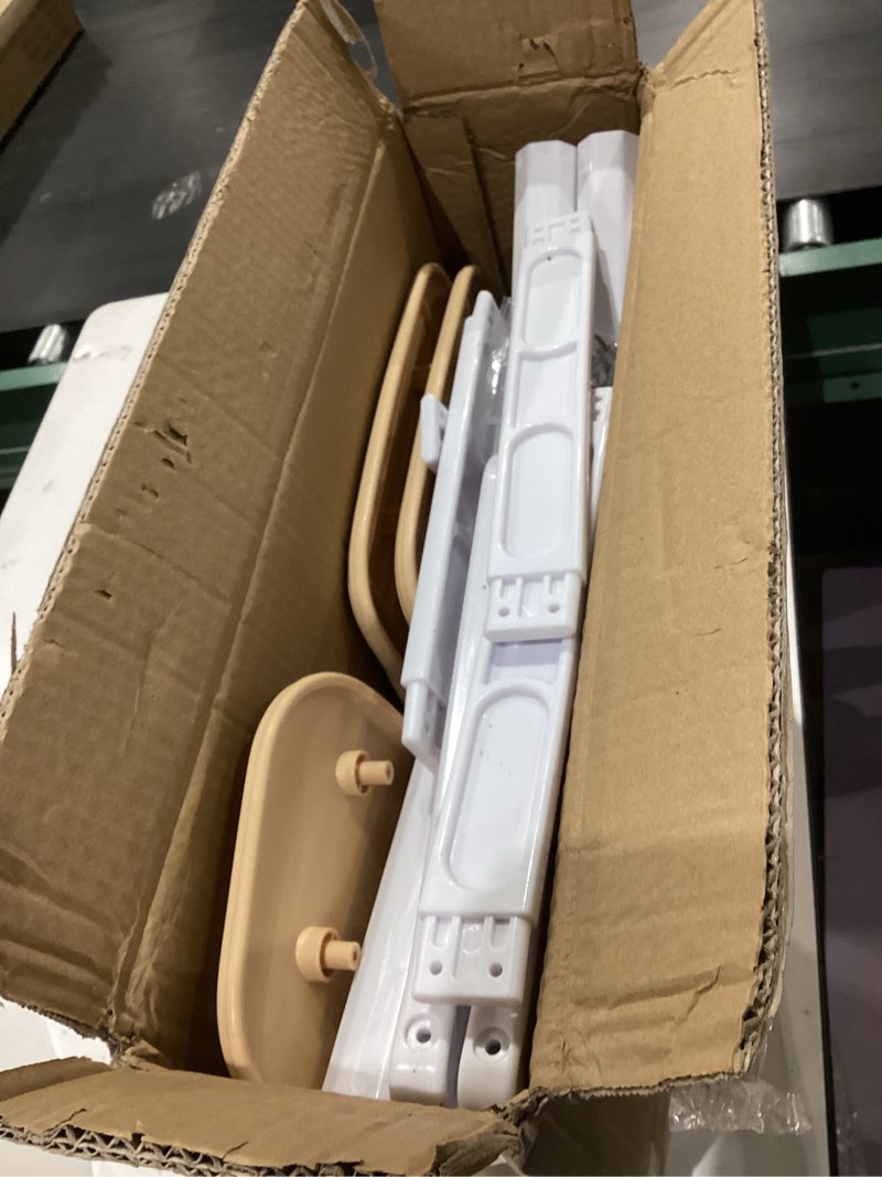 Condition photo showing As Is for Adjustable Kid Chairs Indoor 3 Level Adjustable Suitable for Children Age 2-6. Maximum load-bearing 220LBS Suitable for Family Classroom and Nursery Child Seat Set (2-Pack-Beige) Beige(2 Chair)