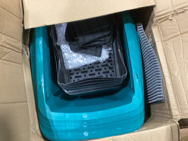Condition photo showing Good Condition for nuogo 10 pack chicken nesting box bulk chicken laying boxes with pads large nesting boxes for laying eggs plastic chick brooder box for poultry farm backyard accessories