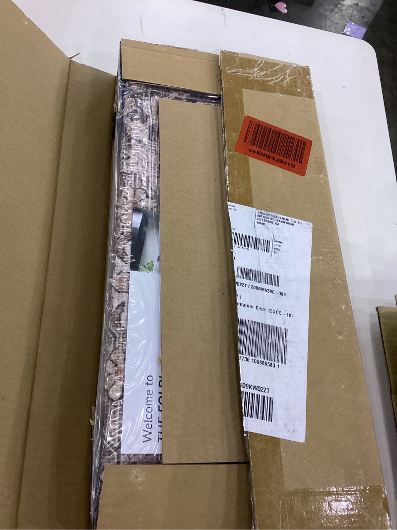 Condition photo showing New/Like New for Rugs USA Myrtle Vintage Machine Washable Area Rug, 3x5, Brown Brown 3' x 5' (Rectangular)