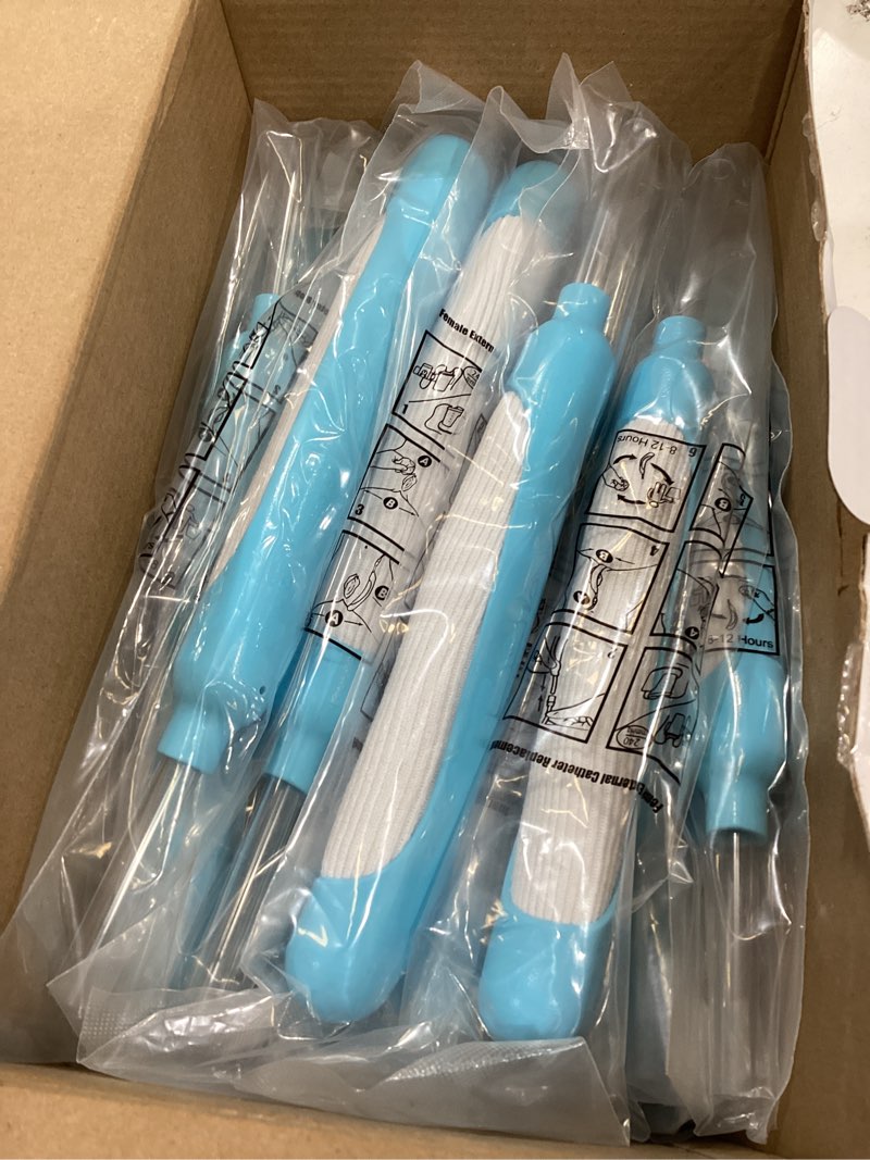 Condition photo showing As Is for external latex catheter for female support soft fit-30 packs, non-invasive female external catheter for suction systems
