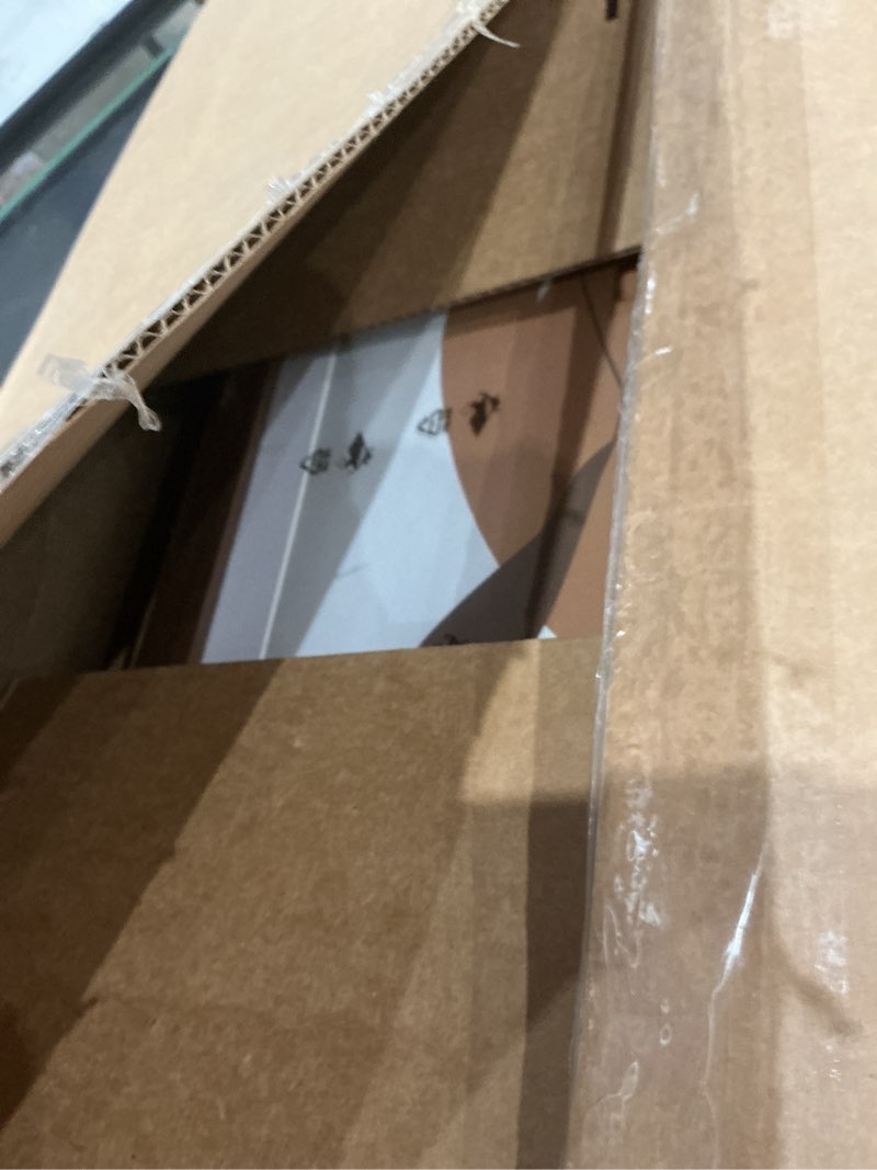 Condition photo showing As Is for yeskay 18x24 picture frame brown set of 3, display pictures 16x20 with mat or 18 x 24 without mat, poster frames 18x24 for wall hanging horizontal and vertical brown 18x24(3pk)