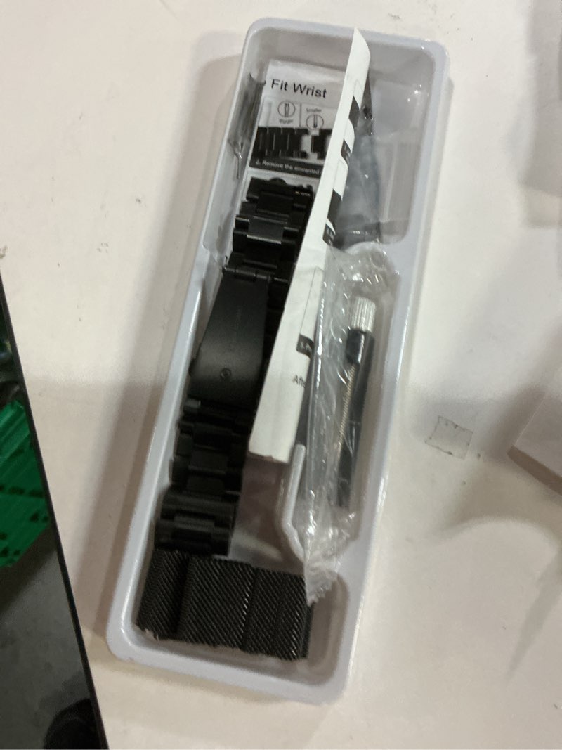 Condition photo showing Good Condition for GOLDTOLUCK Stainless Steel Band Compatible with Samsung Galaxy Watch 8 7 6 5 4 Classic FE Pro 40mm 44mm 46mm 43mm 47mm 45mm 42mm 20mm Men Women Milanese Replacement Metal Elegant Casual Galaxy Watch 7/6/5/4/6 4 Classic/5 Pro/Active 2 Black&Black